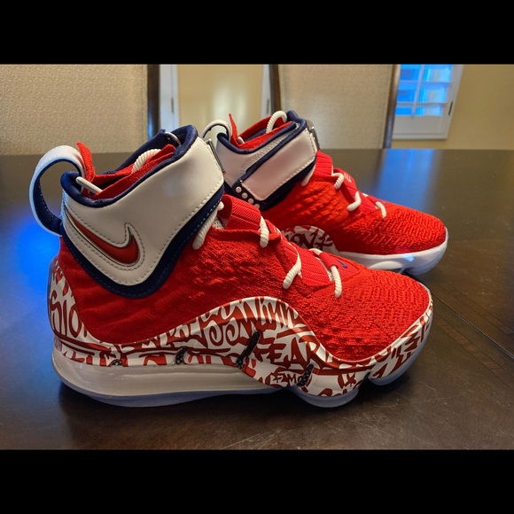 zoom lebron 4 red